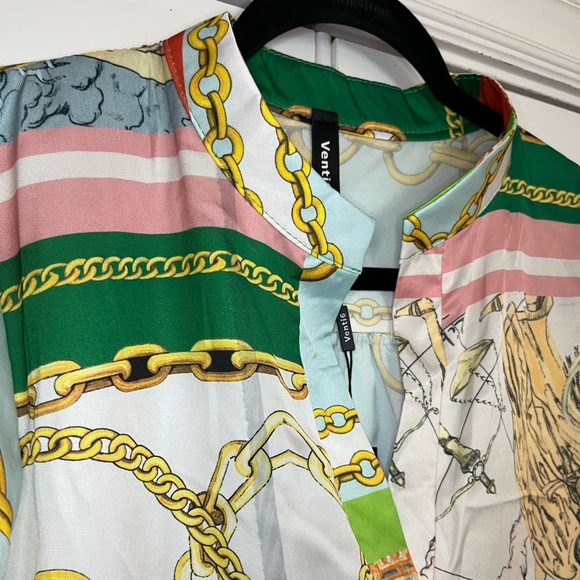 💗 Multi-Print Oversized Blouse - Picture 5 of 7